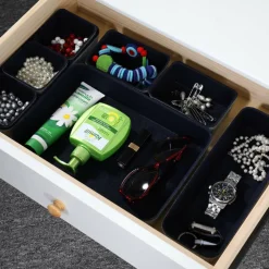 Welaxy Felt 8 Piece Drawer Organizer Tray Set