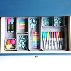 Welaxy Felt 8 Piece Drawer Organizer Tray Set