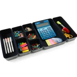 Welaxy Felt 8 Piece Drawer Organizer Tray Set