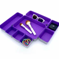 Welaxy Felt 8 Piece Drawer Organizer Tray Set