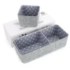 Welaxy Felt 3 Piece Stars Storage Bin Set