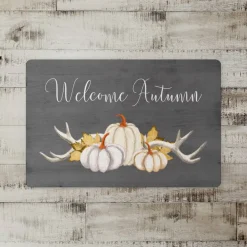 Welcome Autumn Pumpkins Floor Mat