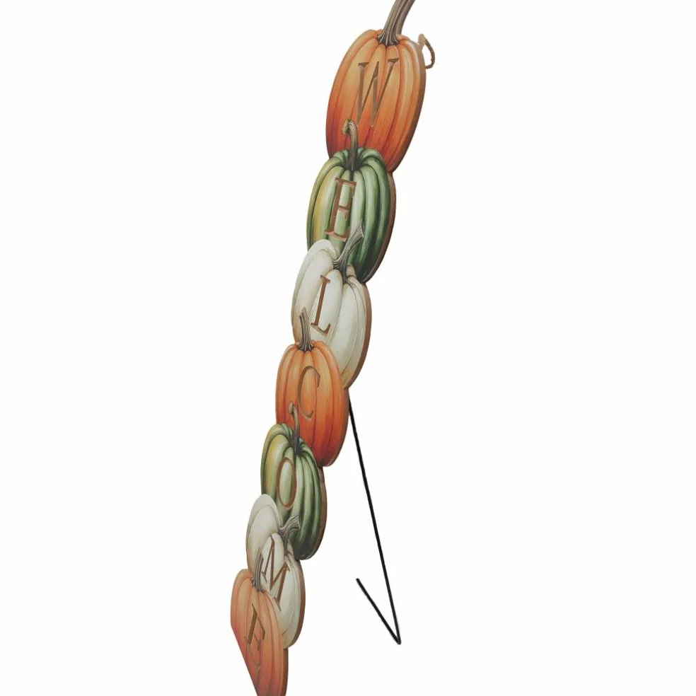 47" Welcome Stacked Pumpkin Door Greeter by Ashland®
