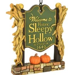 Welcome to Sleepy Hollow Sign Halloween Ornament Decoration
