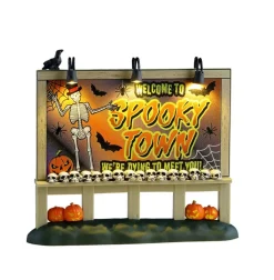 Welcome To Spooky Town Sign - Lemax Spooky Town