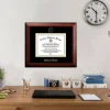 Western Illinois University 11w x 8.5h Gold Embossed Diploma Frame