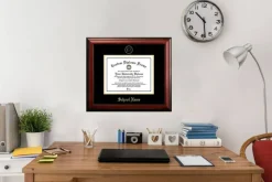 Western Illinois University 11w x 8.5h Gold Embossed Diploma Frame