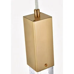 Weston 3 lights pendant in satin gold