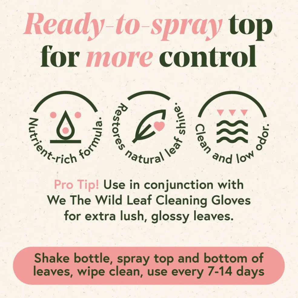 We The Wild™ 8.5oz. Protect Spray Organic Botanical Leaf Shine & Care for Houseplants