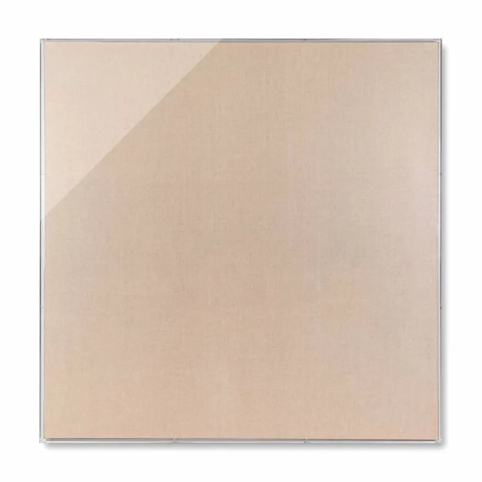 Wexel Art 2" Depth Clear UV Grade Acrylic Shadowbox with Beige Linen Stretched Canvas