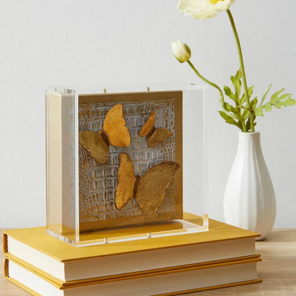 Wexel Art 2" Depth Clear UV Grade Acrylic Shadowbox with Beige Linen Stretched Canvas
