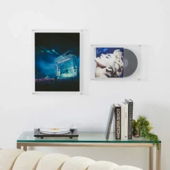 Wexel Art Double Panel Clear Acrylic Floating Wall Frame with Silver Hardware