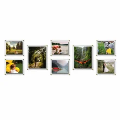 Wexel Art Gallery Wall Double Panel Acrylic Floating Frames Set of 8