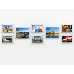 Wexel Art Gallery Wall Double Panel Acrylic Floating Frames Set of 8