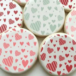 Whimsy Hearts Background Cookie Stencil