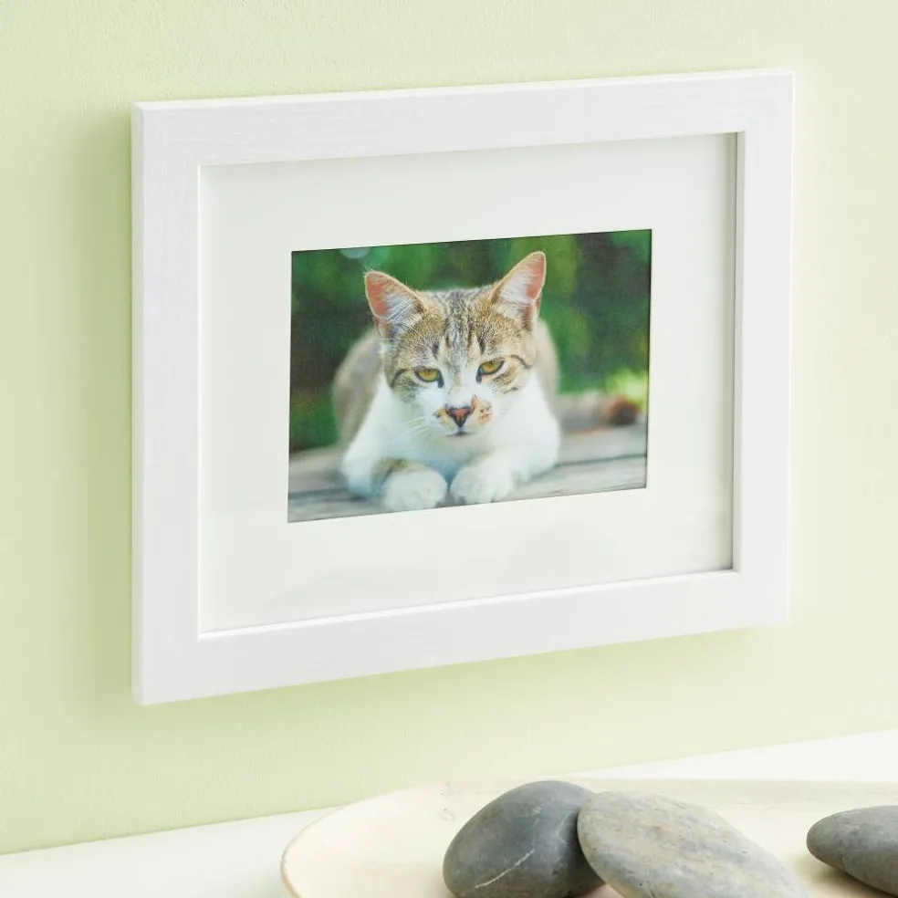 White Belmont Frame with Mat by Studio Décor®