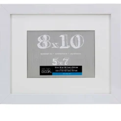 White Belmont Frame with Mat by Studio Décor®