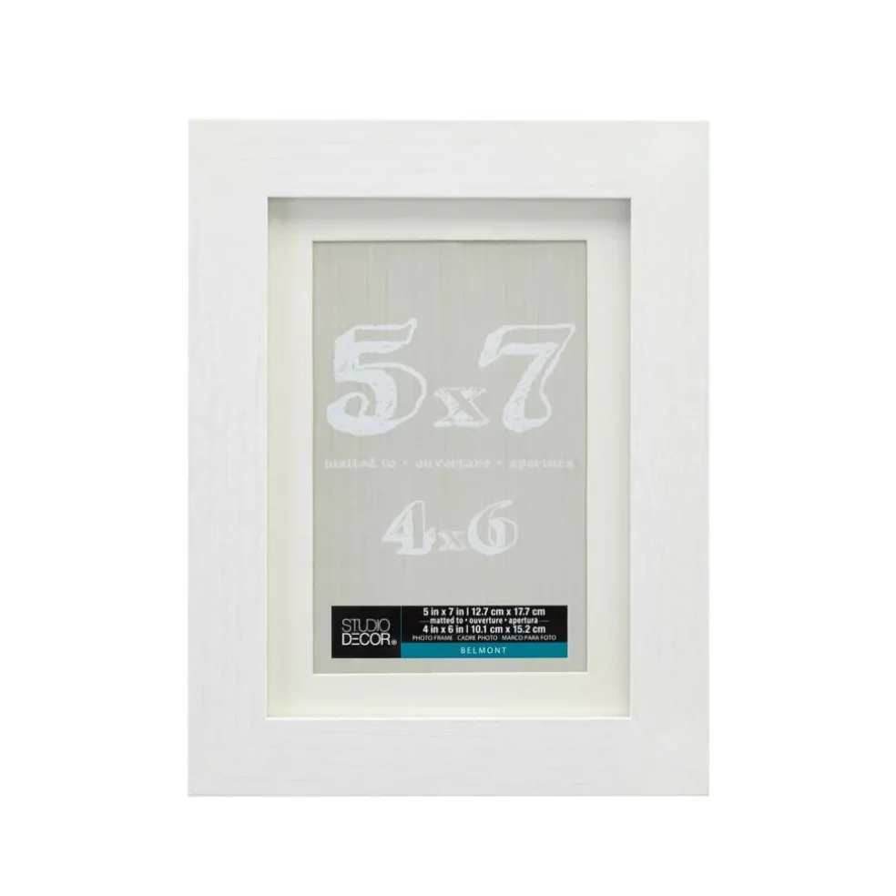 White Belmont Frame with Mat by Studio Décor®