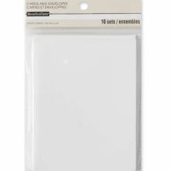 White Cards & Envelopes by Recollections™, 4.25" x 5.5"