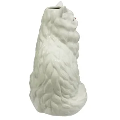 11" White Cat Ceramic Vase by Ashland®