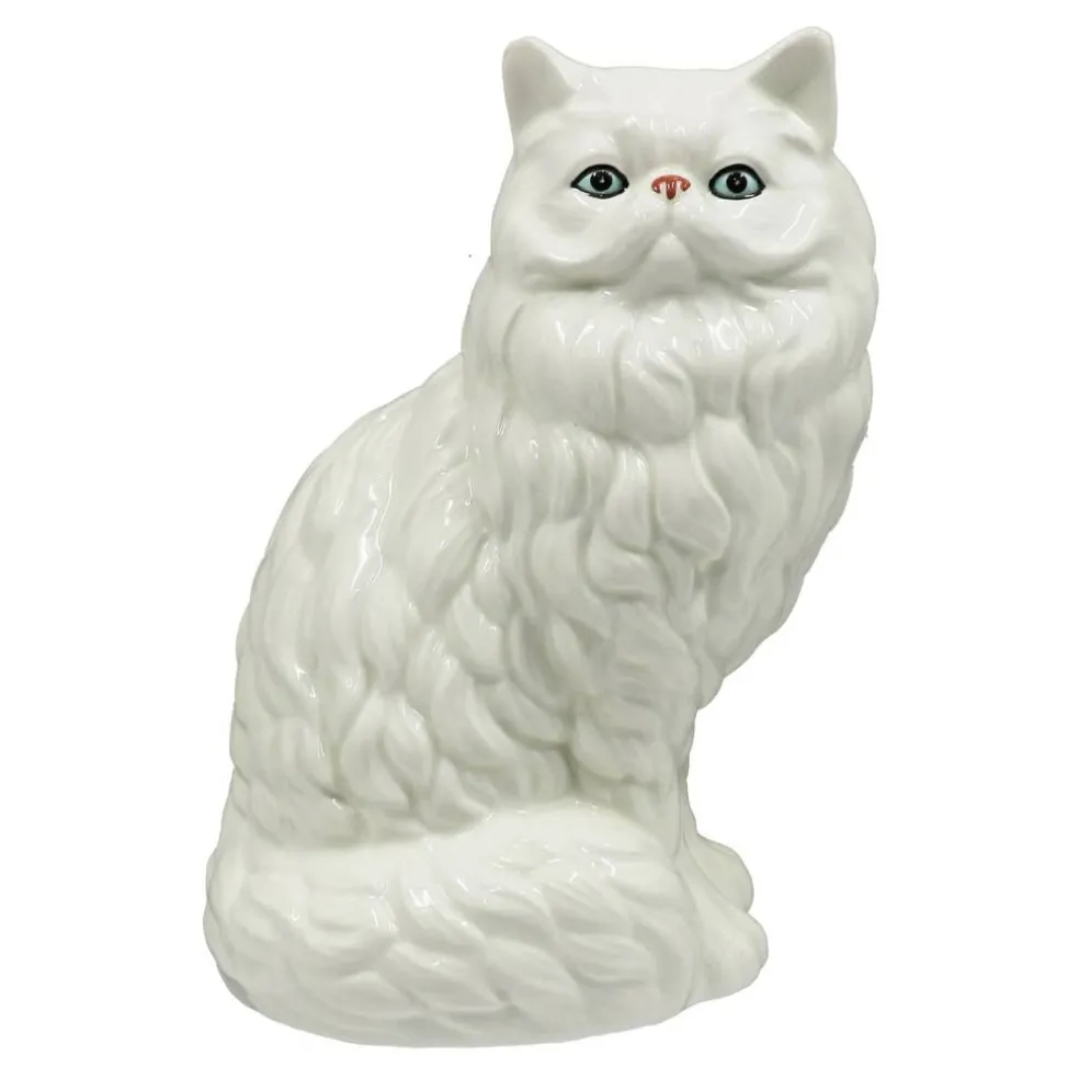 11" White Cat Ceramic Vase by Ashland®