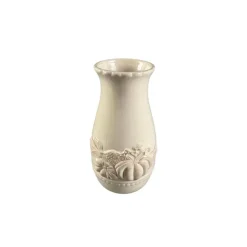 9.5" White Ceramic Pumpkin Vase by Ashland®