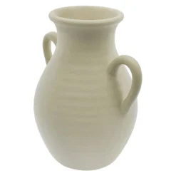 11.5" White Ceramic Vase Tabletop Décor by Ashland®