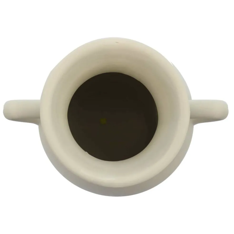 11.5" White Ceramic Vase Tabletop Décor by Ashland®