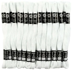 White Embroidery Floss Pack by Loops & Threads®, 36ct.