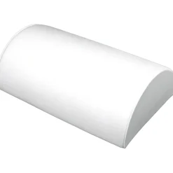 2 White Faux Leather T-Bar Bracelet Half Moon Ramp