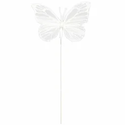 4" White Feather Butterflies, 5ct. by Ashland®