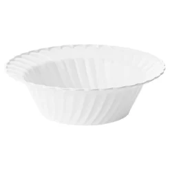 White Flair Plastic Dessert Bowls - 5 oz. (180 Bowls)
