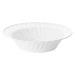 White Flair Plastic Soup Bowls - 12 oz. (180 Bowls)