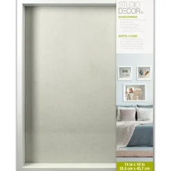 White Flat Shadow Box by Studio Décor®