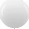 White Giant Balloons 36in 8-Pack Jumbo Latex for Party & Wedding Decor