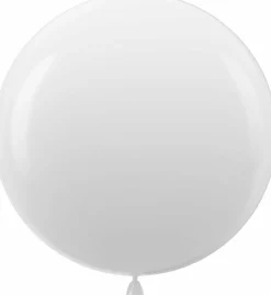 White Giant Balloons 36in 8-Pack Jumbo Latex for Party & Wedding Decor