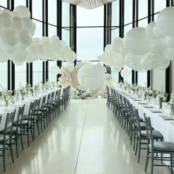 White Giant Balloons 36in 8-Pack Jumbo Latex for Party & Wedding Decor