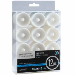 White Glitter LED Votive Candles By Ashland® 12ct.