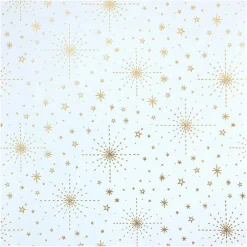 White & Gold Star Cardstock Paper by Recollections™, 12" x 12"