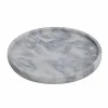 12" White & Gray Round Marble Candle Tray by Ashland®