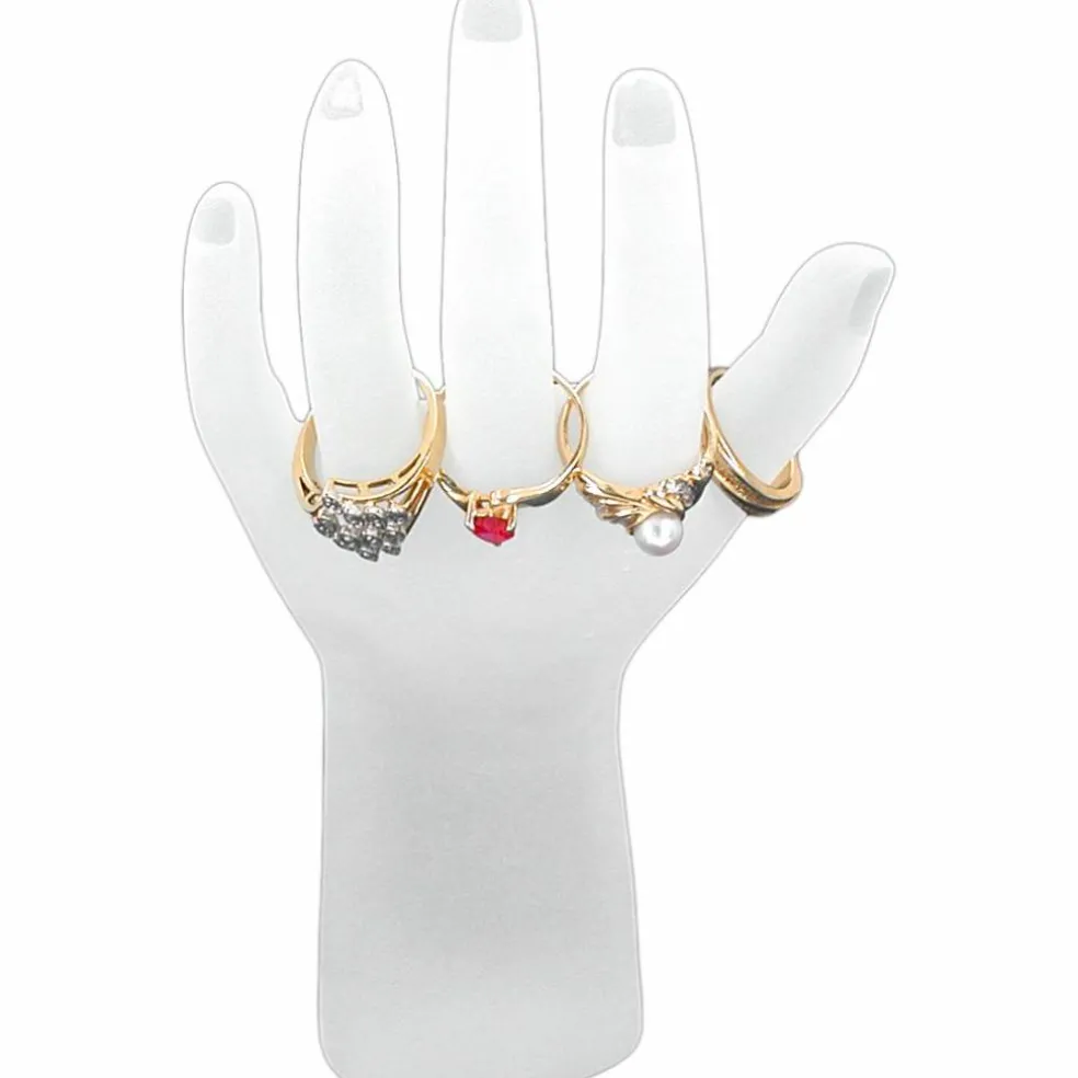 White Hand Bracelet Chain Display Jewelry Showcase Unit
