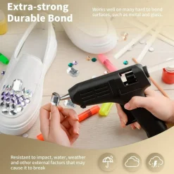 White Hot Glue Sticks Full Size 0.43” Dia x 8” Long, 20 pcs Hot melt Adhesive Glue Sticks, All-Purpose Colored Glue Gun Sticks for DIY White Crafting Arts and Wedding Cards, Stamp Sealing