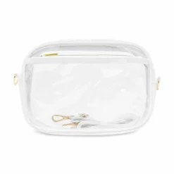 White Lined Clear Toaster Bag by Make Market®