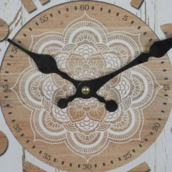 White Metal Farmhouse Wall Clock, 14