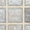 31" White Metal Rustic Floral Wall Décor