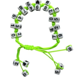 White Number Square Beads by Creatologyâ„¢