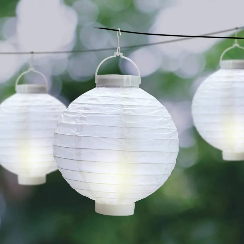 8" White Paper Lantern Set by Ashland®
