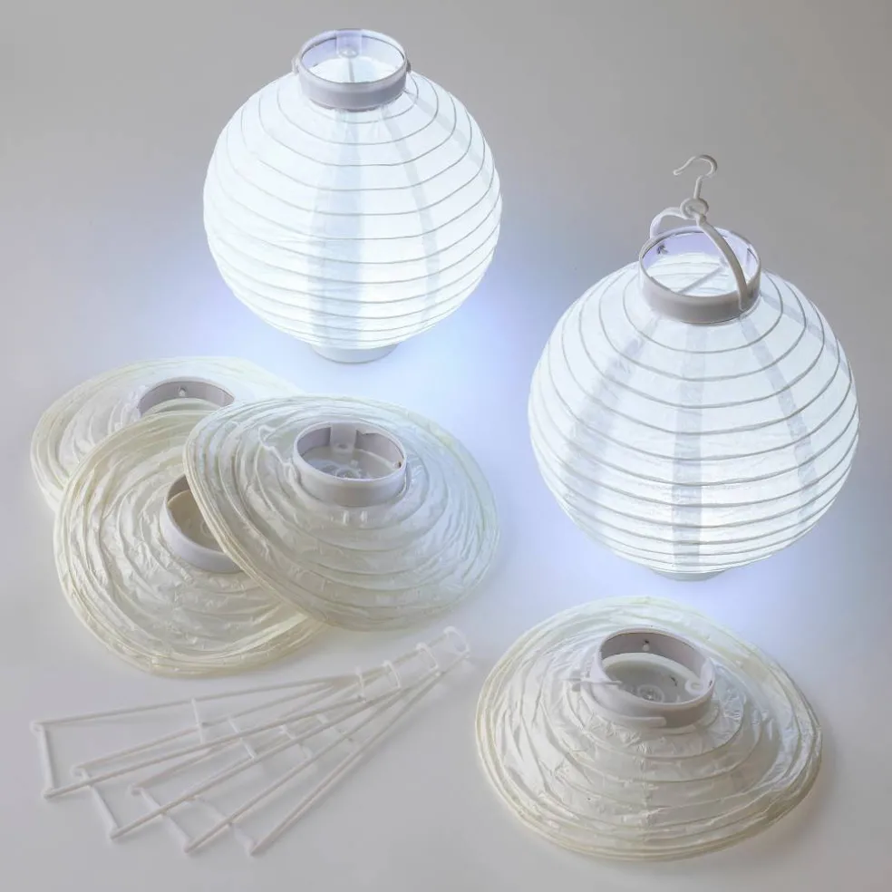 8" White Paper Lantern Set by Ashland®