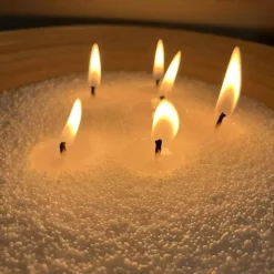 White Pearled Candle Wax Sand, 26 oz / 750g Candle Making Kit, Scent-Free Soy Wax Beads with Wicks for DIY Candles, Spa, Wedding and Holiday Decor