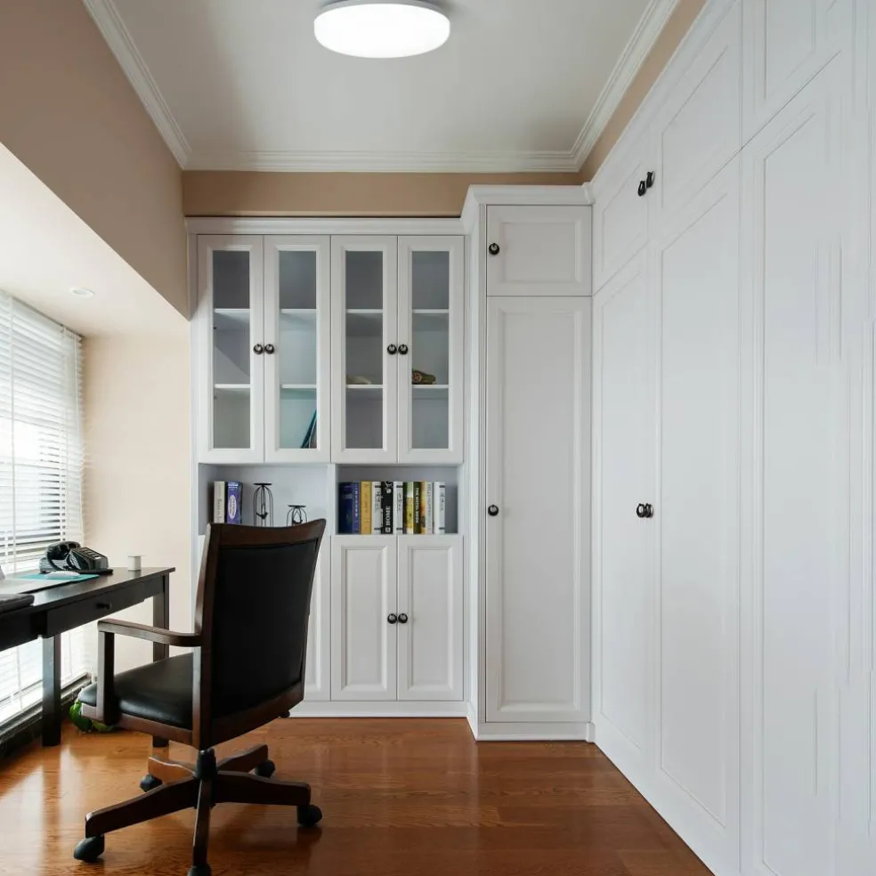 White Plastic 6 in Round LED Ceiling Light Fixture for Entryway, Office, Outdoor, 6500K Daylight, 2000lm 20W